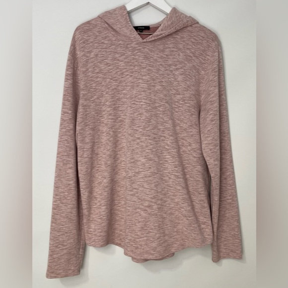 Mens Vince Sunfaded Pullover Lightweight Hoodie Red/Pink Size Medium - Picture 2 of 5